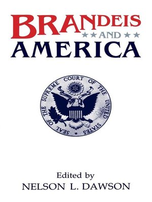 cover image of Brandeis and America